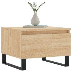 Table basse chêne sonoma 50x46x35 cm bois d'ingénierie 