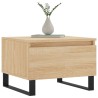 Table basse chêne sonoma 50x46x35 cm bois d'ingénierie 