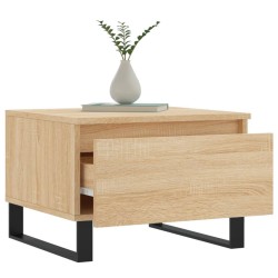 Table basse chêne sonoma 50x46x35 cm bois d'ingénierie 