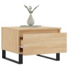 Table basse chêne sonoma 50x46x35 cm bois d'ingénierie 