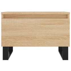 Table basse chêne sonoma 50x46x35 cm bois d'ingénierie 