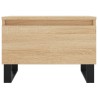 Table basse chêne sonoma 50x46x35 cm bois d'ingénierie 