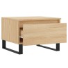 Table basse chêne sonoma 50x46x35 cm bois d'ingénierie 