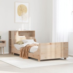 Cadre de lit sans matelas 90x190 cm bois de pin massif 