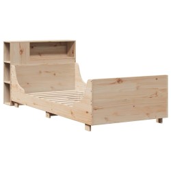 Cadre de lit sans matelas 90x190 cm bois de pin massif 