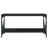 Table basse noir 90x50x45 cm bois d'ingénierie 