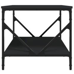 Table basse noir 90x50x45 cm bois d'ingénierie 