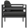 Canapé simple avec coussins Aluminium Anthracite  