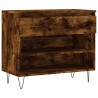 Armoire à chaussures Chêne fumé 70x36x60 cm Bois d'ingénierie 