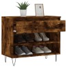 Armoire à chaussures Chêne fumé 70x36x60 cm Bois d'ingénierie 