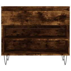 Armoire à chaussures Chêne fumé 70x36x60 cm Bois d'ingénierie 