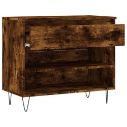 Armoire à chaussures Chêne fumé 70x36x60 cm Bois d'ingénierie 