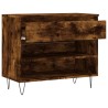 Armoire à chaussures Chêne fumé 70x36x60 cm Bois d'ingénierie 