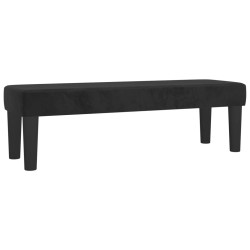 Banc Noir 100x30x30 cm Velours 