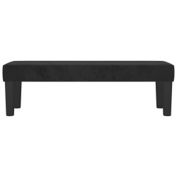Banc Noir 100x30x30 cm Velours 