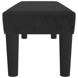 Banc Noir 100x30x30 cm Velours 
