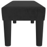 Banc Noir 100x30x30 cm Velours 