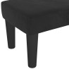 Banc Noir 100x30x30 cm Velours 