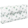 Coussins de palette lot de 2 motif de feuilles tissu 