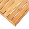 Table et repose-pied de jardin et coussin Bois d'acacia massif 