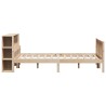 Lit bibliothèque sans matelas 120x190 cm bois de pin massif 