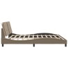 Cadre de lit sans matelas cappuccino 200x200 cm similicuir 