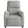Fauteuil inclinable gris clair tissu microfibre 