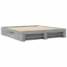 Cadre de lit sans matelas sonoma gris 200x200 cm 