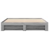 Cadre de lit sans matelas sonoma gris 200x200 cm 