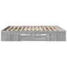 Cadre de lit sans matelas sonoma gris 200x200 cm 