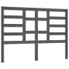 Tête de lit Gris 156x4x104 cm Bois massif de pin 