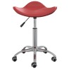 Chaise de bureau Rouge bordeaux Similicuir  