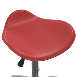 Chaise de bureau Rouge bordeaux Similicuir  
