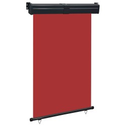 Auvent latéral de balcon 125x250 cm Rouge 