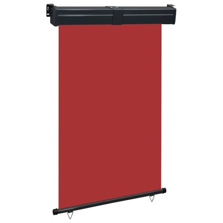 Auvent latéral de balcon 125x250 cm Rouge 