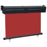 Auvent latéral de balcon 125x250 cm Rouge 