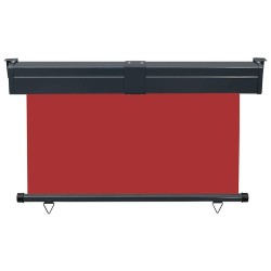 Auvent latéral de balcon 125x250 cm Rouge 