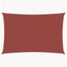 Voile de parasol tissu oxford rectangulaire 3,5x5 m terre cuite 