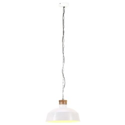 Lampe suspendue industrielle 32 cm Blanc E27 