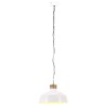 Lampe suspendue industrielle 32 cm Blanc E27 