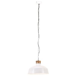 Lampe suspendue industrielle 32 cm Blanc E27 
