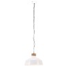 Lampe suspendue industrielle 32 cm Blanc E27 