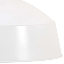 Lampe suspendue industrielle 32 cm Blanc E27 