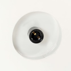 Lampe suspendue industrielle 32 cm Blanc E27 