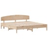 Cadre de lit sans matelas 200x200 cm bois massif de pin 