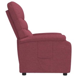Fauteuil inclinable Rouge bordeaux Tissu 