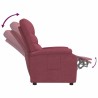 Fauteuil inclinable Rouge bordeaux Tissu 