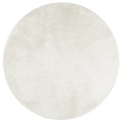 Tapis OVIEDO à poils courts crème Ø 120 cm 