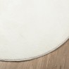 Tapis OVIEDO à poils courts crème Ø 120 cm 