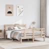 Cadre de lit avec tête de lit sans matelas 120x200 cm 